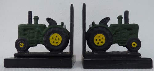 Vintage cast metal tractor - vintage,