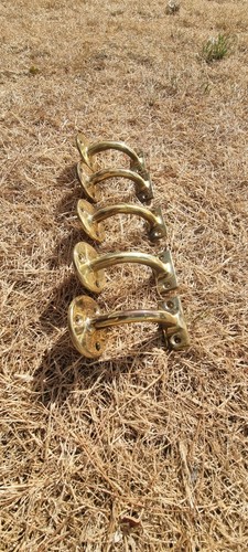 Vintage solid brass handrail - solid,