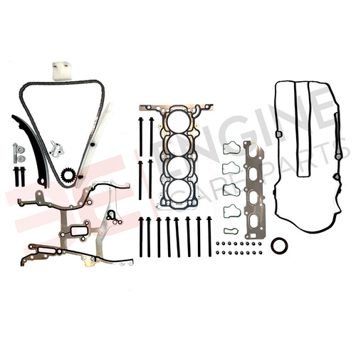 Head gasket set bolt timing - gasket,