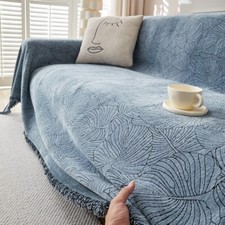Leaf Extra Large Chenille Thick Throws Sofas Cover Bedspread Bed Covers Blanket