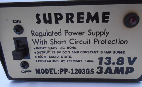 Supreme 1203gs regulated - pp-1203gs,