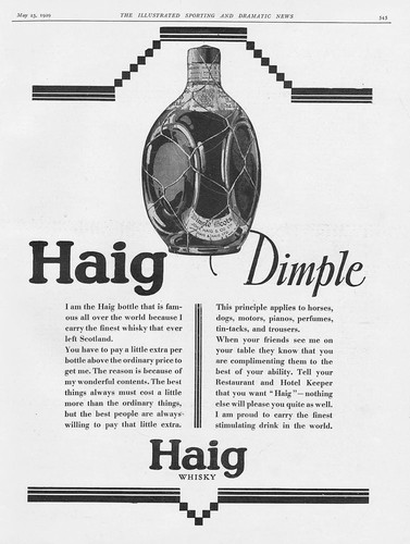 Haig whisky dimple bottle - haig,