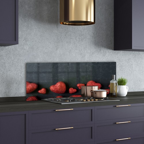 Kitchen glass splashback - glass,