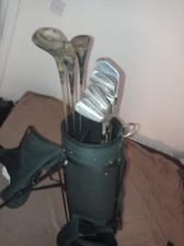 vintage golf clubs and bag