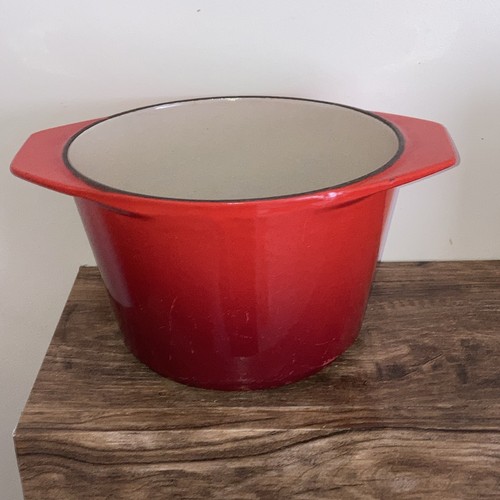 Vintage creuset red fondue - vintage,