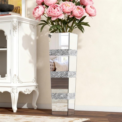 Crushed diamond mirrored tall - crushed,