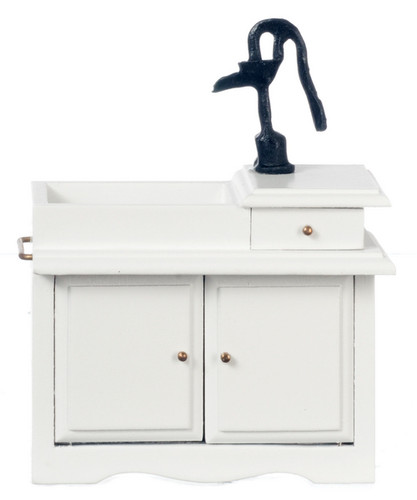 Dolls house white sink with - house,
