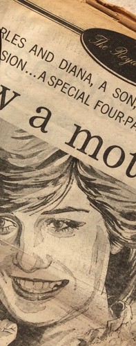 Old newspaper ephemera june - newspaper,