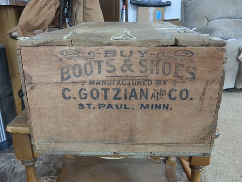 Ant vint wooden shipping - ant., vint.