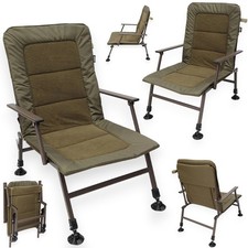 NGT XPR Fishing Chair Large Adjustable Mud Feet & Arm Rests Carp Coarse Camping