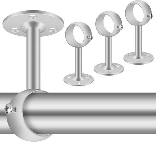 Ceiling curtain pole brackets - ceiling,