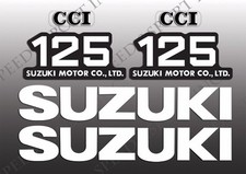SUZUKI 1973 - 1979 TS125 1973 - 1977 TC125 TANK & SIDE COVER DECALS SET TS 125 