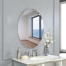 Frameless Wall Mirror Bathroom