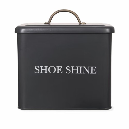 Shoe shine box powder coated - shoe, box: