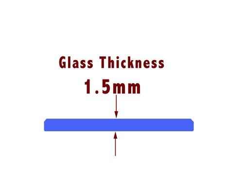 Watch glass flat crystal - glass, face