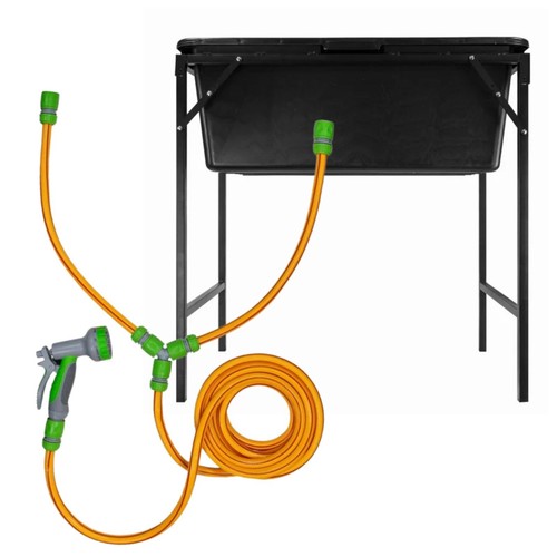 Dog bath tub 90l - dog, tap
