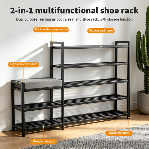 Shoe bench stool - shoe, cabinet