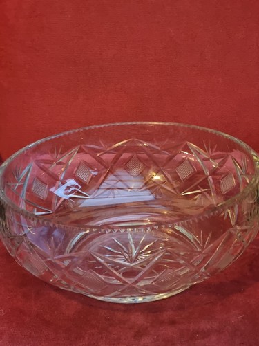 Vintage large cut glass - large,