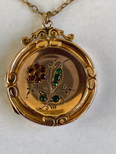Locket edwardian 9ct - locket,