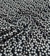 Black & White Ditsy Floral