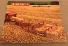 RUSSELL  Bale Sledge & Handling System Original 1980s Vintage Sales Brochure