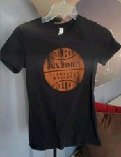 Jack Daniels Tennessee Whiskey NBA Basketball Womens Size Large T-Shirt Black