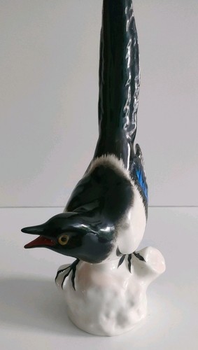 Lomonosov porcelain magpie - porcelain,