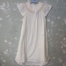 M&S Pure Cotton 6 to 9 Months Christening White Gown 