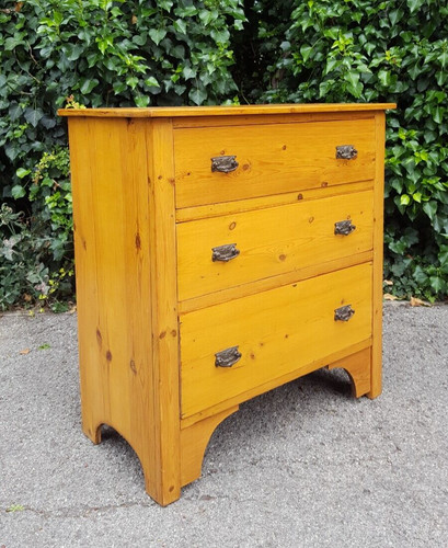 Victorian pine chest - pine, of