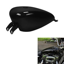 Gloss Black 3.7 Gal Fuel Gas Tank Fit For Harley Sportster XL 883 1200 48 07-22