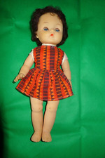 Vintage Roddy baby doll Retro 15" rubber in dress