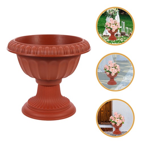 Reusable red plastic urn - reusable,