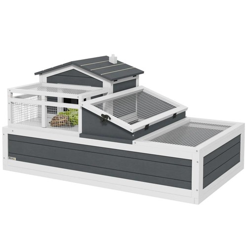Pawhut tortoise house room - pawhut, 3-room