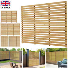 Slatted Fence Panels Outdoor Wooden Fence Treated Slatted Fence Garden 6ft Wide