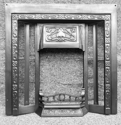 Cast iron fireplace - iron,