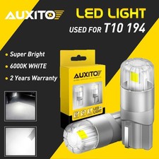 2x AUXITO T10 501 W5W LED Number Plate Wedge Side Light Bulb CANBUS Error Free