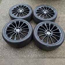 Genuine OEM Mercedes E Class AMG Line 20" Turbine Alloy Wheels + Tyres Night Ed