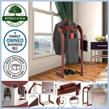 Wood Suit Valet Stand for