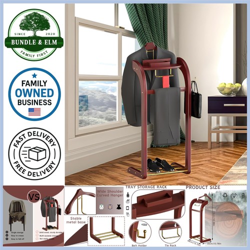 Wood suit valet - suit,