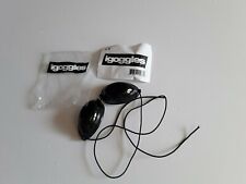 2 PAIRS SUNBED GOGGLES TANNING BED UV EYE PROTECTION SLIM LINE ELASTIC iGOGGLES