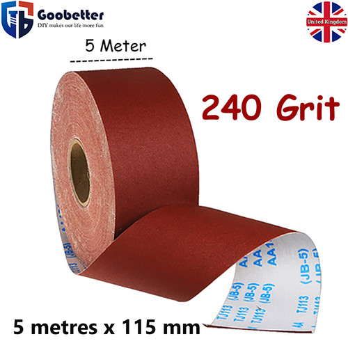 240grit sandpaper roll 115mm - sandpaper,