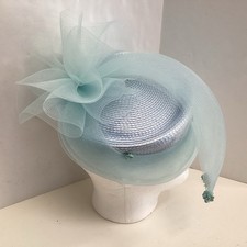 fascinator hat light blue