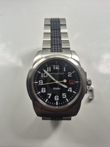 Hamilton khaki field silver - khaki,