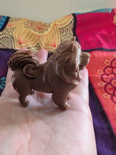 Chow dog sculpture - chow,