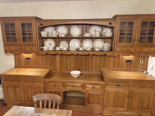 Solid oak kitchen cabinets - oak, &