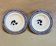 PAIR small butter plates