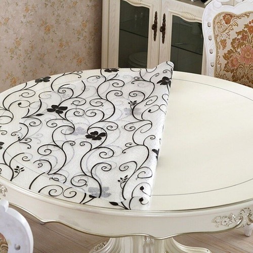 Pvc round tablecloth clear - pvc,