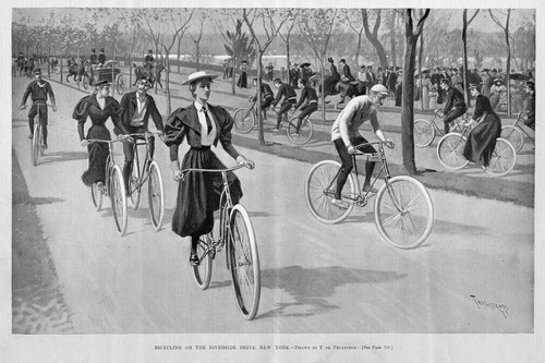 Bicycle riding riverside - riding, on