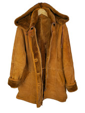 REAL SHEARLING HOODED