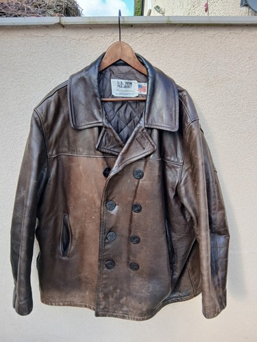 Schott nyc genuine leather - genuine, pea